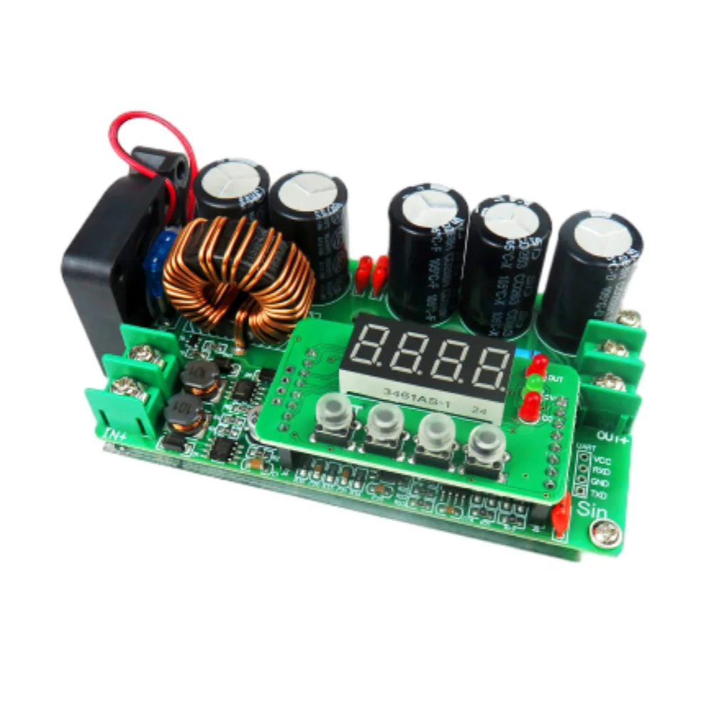 CC CV Digital Power Supply Module DC6~40V to DC6~80V 400W Boost Adjustable Step Up Converter Regulated Ammeter Capacity Meter