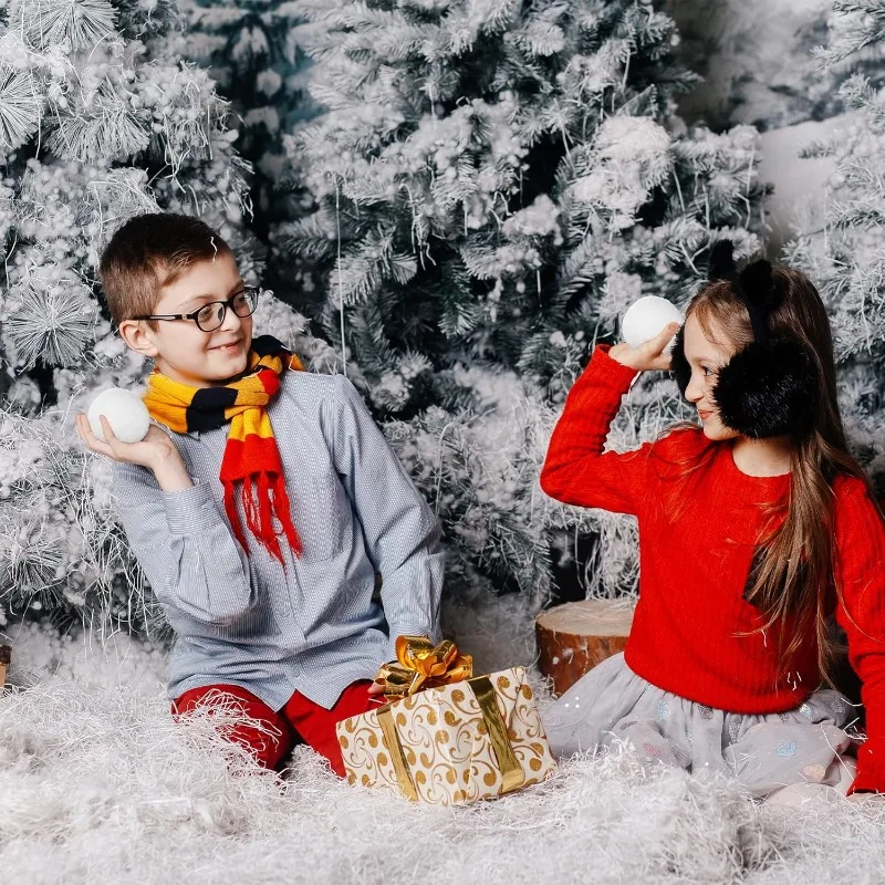 100/1 قطعة كرة قتال الثلج وهمية كرة الثلج الاصطناعية الشتاء إرم الكرة رقيق متعة الإجهاد لعبة للعبة رمي داخلي هدية عيد الميلاد