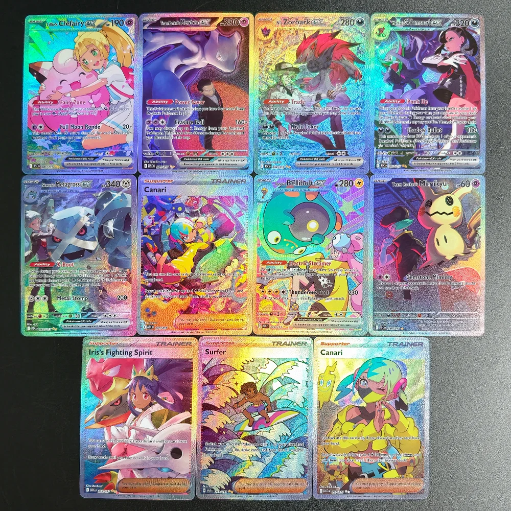 

Коллекционная карта Proxy Pokemon Card English Ascended Heroes ASC Team Rocket Mewtwo Lillie Clefairy Marnie Grimmsnarl ex TCG Game Collection Card