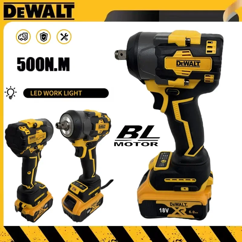 

Бесщеточный электрический гайковерт DeWALT с литиевой батареей, инструмент для ремонта автомобилей и механических работ