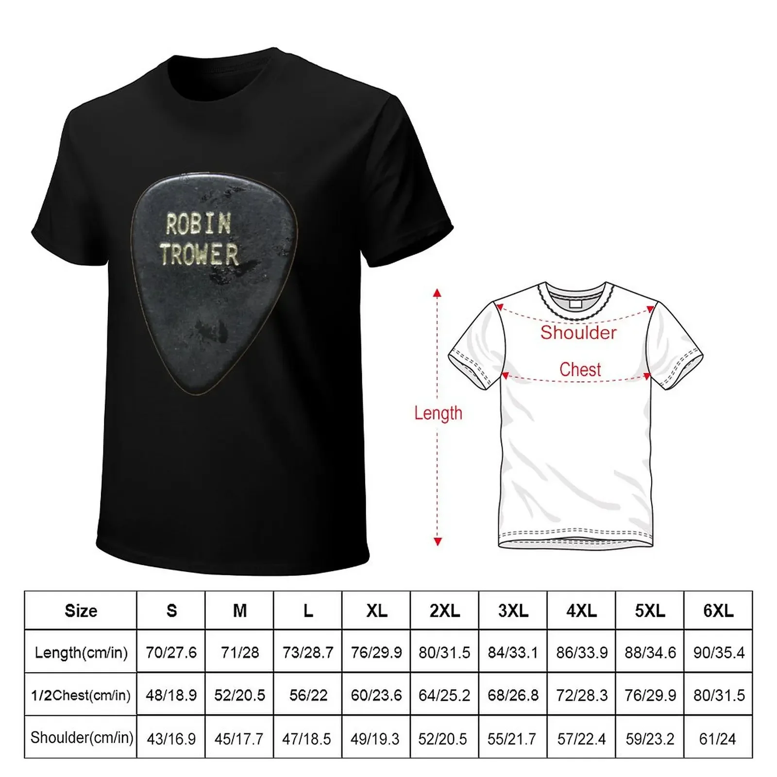 Robin Guitar God Guitar pick T-Shirt plain sports fans quick drying plain t shirts men