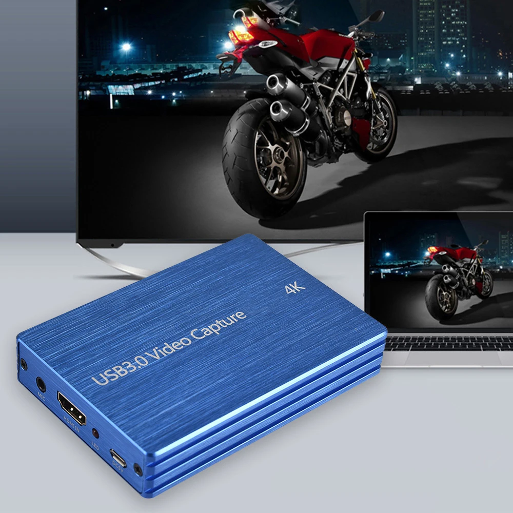 4K USB 3.0 HDMI-متوافق مع بطاقة التقاط الفيديو 1080P 60fps HD مسجل فيديو المنتزع ل OBS التقاط بطاقة الألعاب لايف