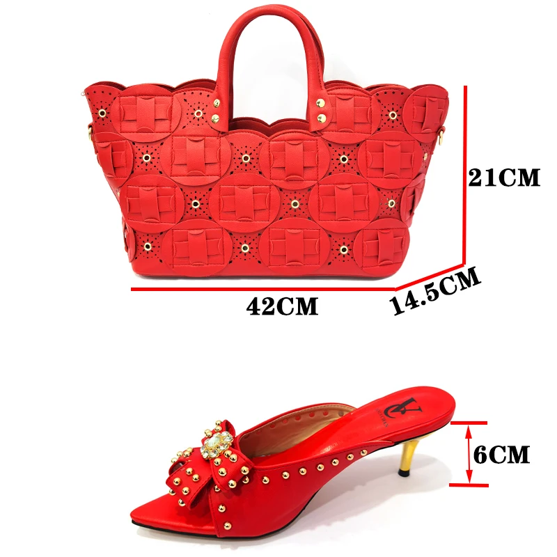Doershow New Arrival Shoes and Bag Set African Sets 2022 white Nigerian Women Shoes and Matching Bags Set for wedding! HZX1-14