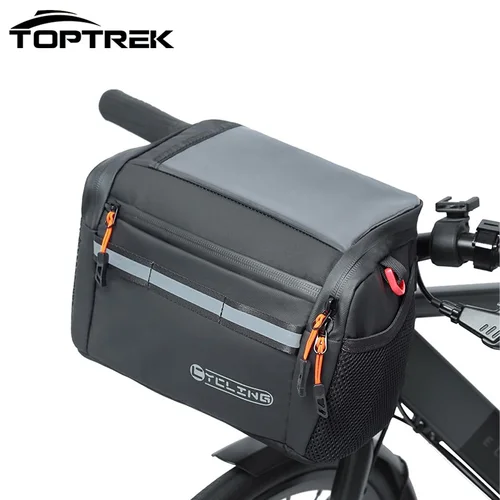 Toptrek-Bolsa para manillar de bicicleta de 4L, almacenamiento de coche aislado de gran capacidad, bolsa para bicicleta de invierno, paquete de cesta para mantener el calor, accesorios para ciclismo