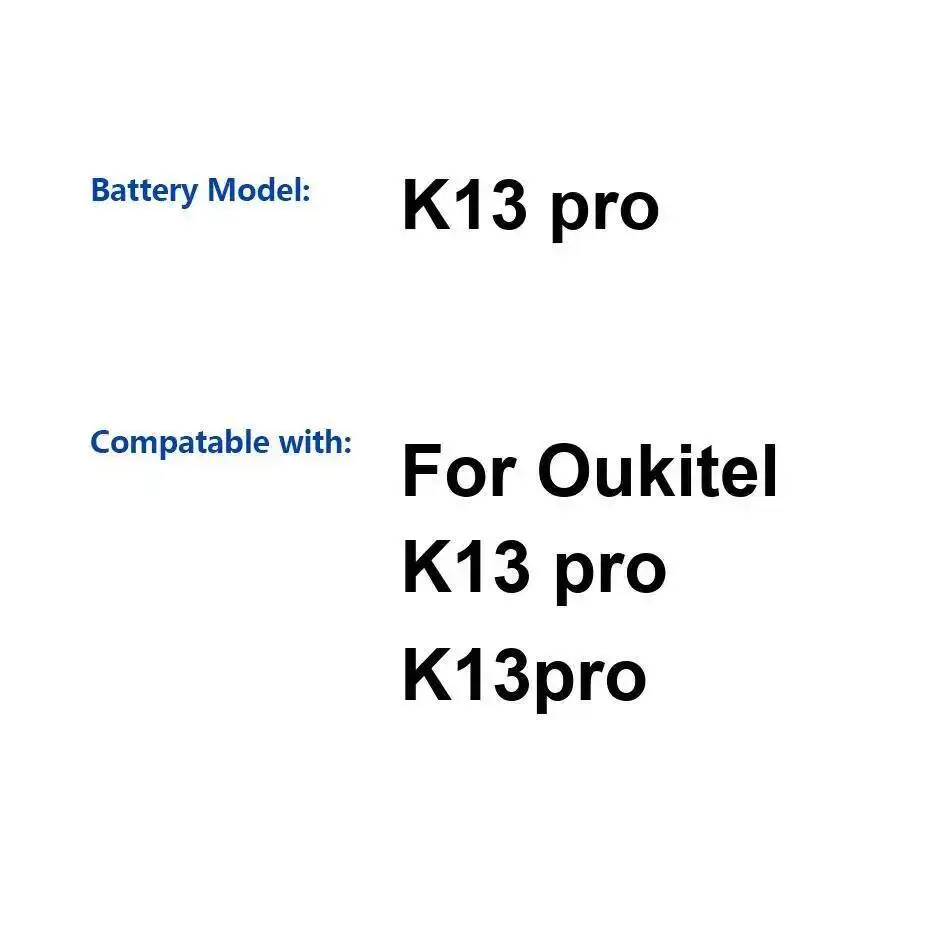 

Сменный аккумулятор премиум-класса для мобильного телефона Oukitel K13 Pro, долговечная работа, 11000 мАч