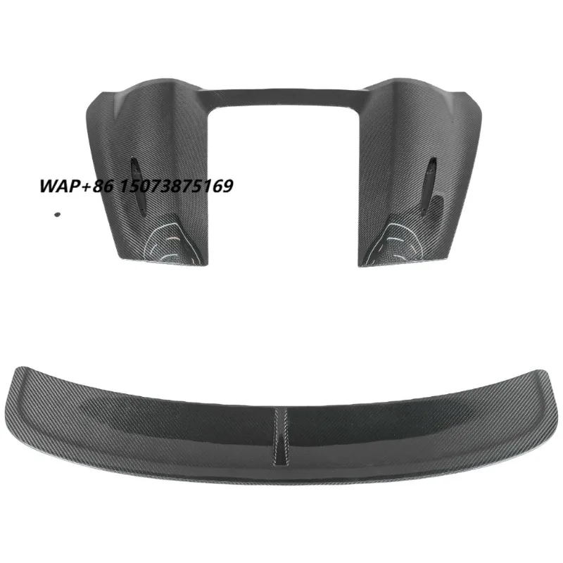 Dry Carbon Fiber Rear Trunk Wing Hump-shaped High Wing Spoiler Car Spoilers for 718 981 2012-2016 982 2017+