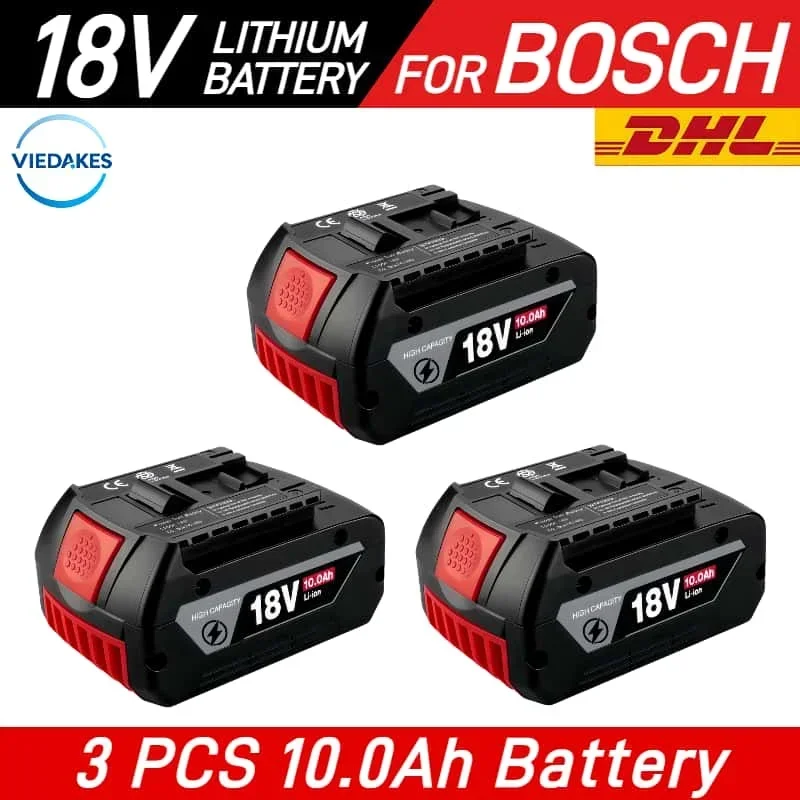 ? Snelle levering 18v 8000/10000mAh bateria voor bosch 18v elektrisch gereedschap GSR GDR GSB GDX GKS GWS GLL GOP ? met 2 jaar garantie ? - afbeelding 1