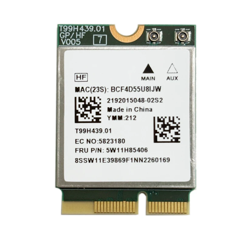 ثلاثي الموجات 2.4G/5G 6G MT7927 Wifi7 8774M بطاقة الشبكة اللاسلكية واي فاي بطاقة الشبكة بلوتوث 5.4 جيجابت محول