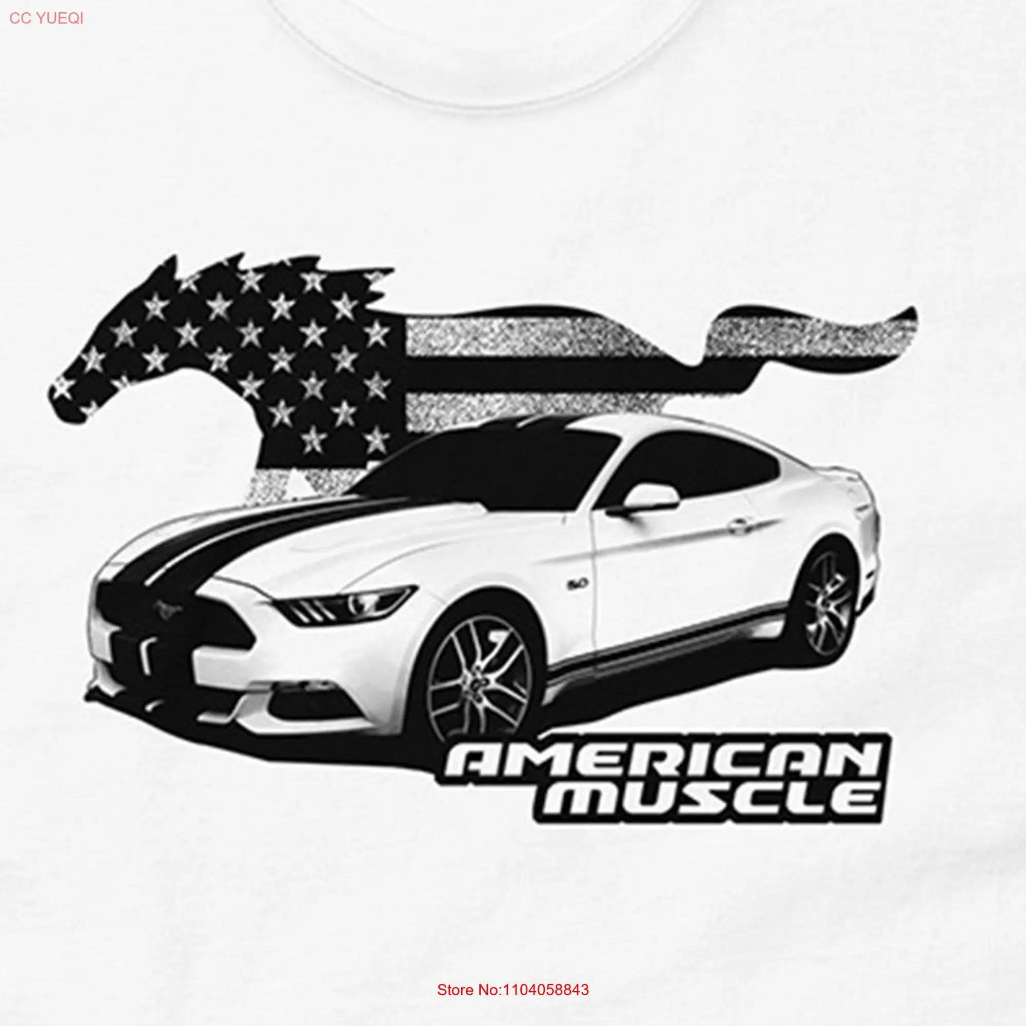 

2015 2023 Mustang GT футболка с длинным или коротким рукавом