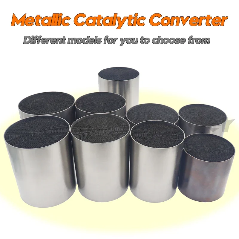 

Universal Catalytic Converter 400 CPSI Honeycomb Catalytic Converter Metallic Catalyst Exhaust Filter Car Exhaust Tube EURO 1