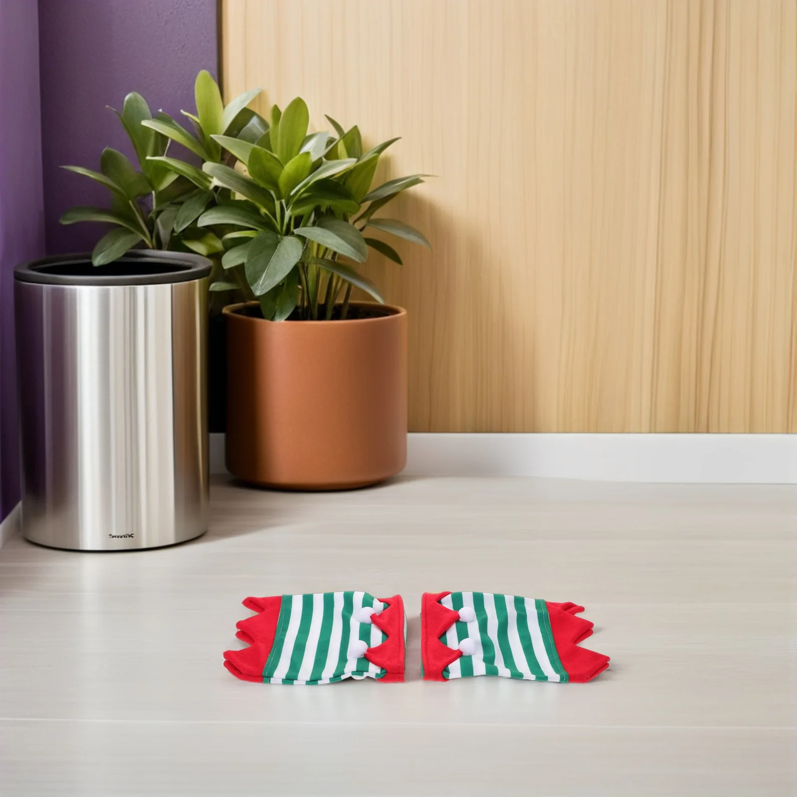 2 szt. Oddychające ochraniacze na przednie nogi dla konia, wygodne, w paski, ochronne owijki, akcesoria do kostiumu konia na święta.