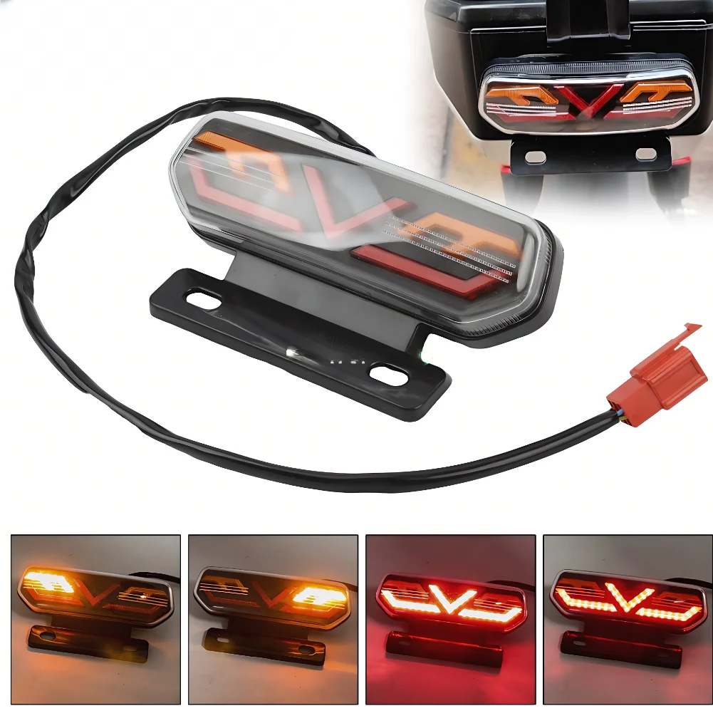 12V Motorrad Hinten Lichter LED Motorrad Bremslicht ATV Rücklicht Motorrad Stop Blinker Richtung Anzeige Blinker
