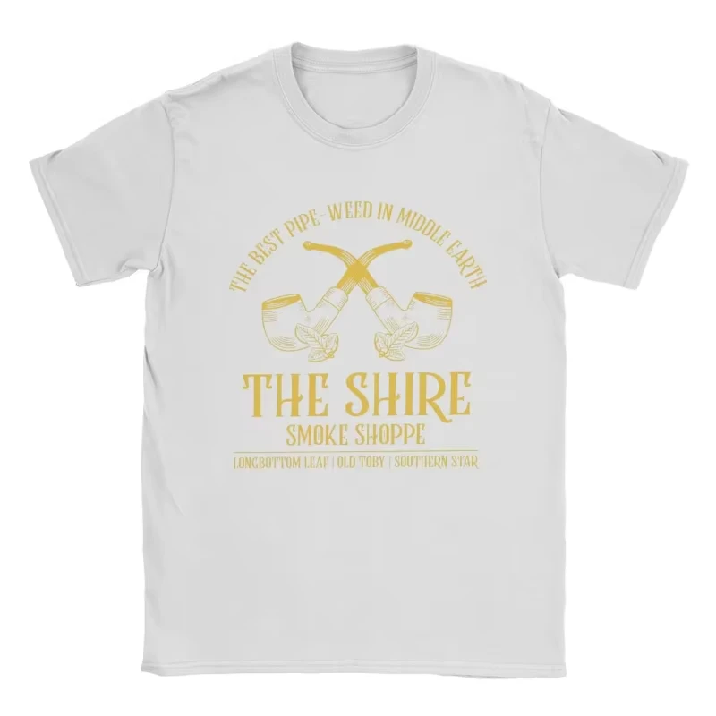 2026 New Men's T-Shirt The Shire Smoke Shoppes L-Lords of The R-Rings Cool Cotton Tees Short Sleeve T Shirts