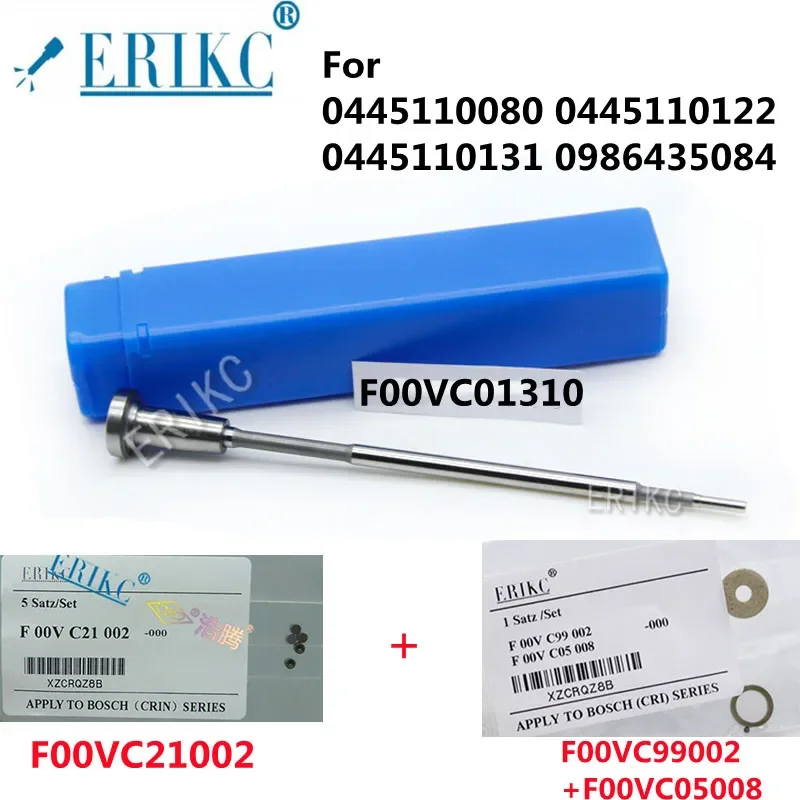 Клапан управления впрыском ERIKC F00VC01310 + F00VC21002 + F00VC99002 + F00VC05008 для 0445110080 0445110122 0445110131 0986435084