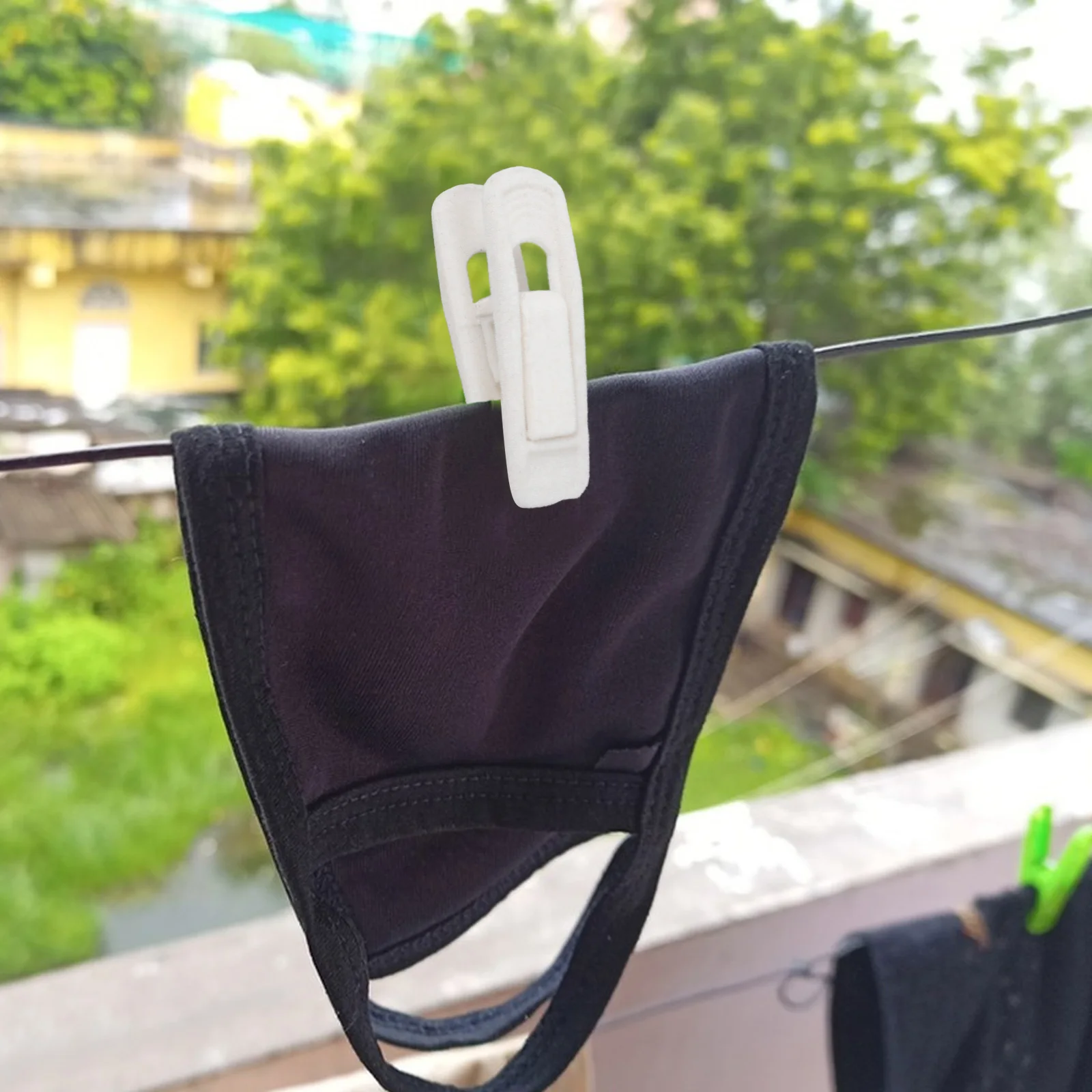 

20Pcs Clothing Hanger Clips Velour Covered Secure Hold Prevent Deformation Seamless Design for Neat Closet Organization