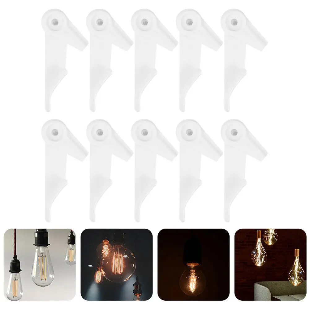 50Pcs Ceiling Lights Buckle Thickened Plastic Clips Secure Mounting Brackets Holder for LED Strip Light Panel Fixtures