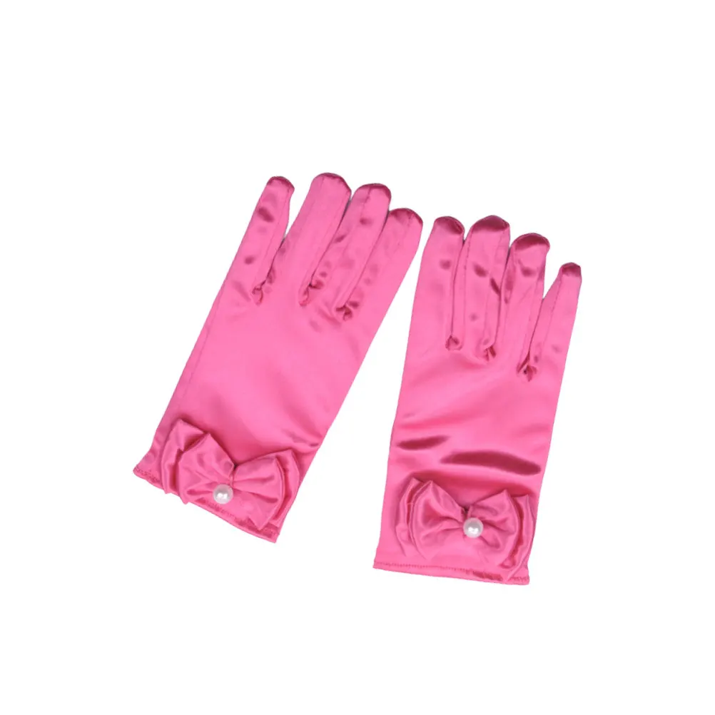 

Elastic Princess Gloves Micro Long Charming Prop for Stage Performance Accessories Kids Party Wear