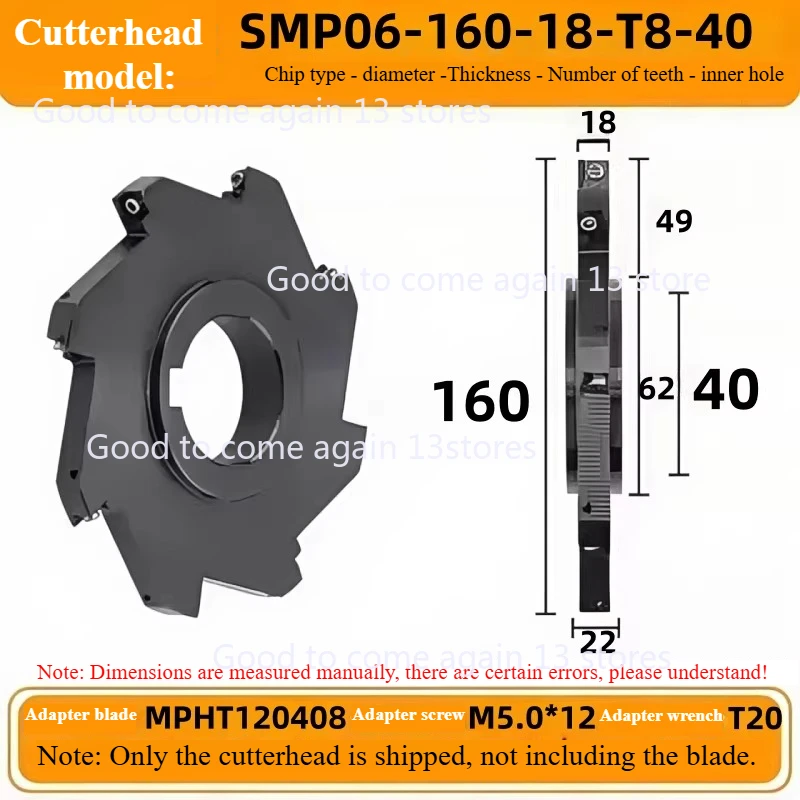 

Фреза для ЧПУ, трехсторонняя, дисковая, со сменными пластинами, для Т-образных пазов, 160, 200, 250 мм