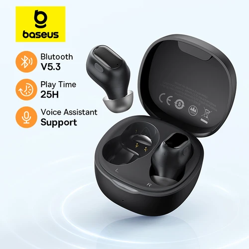Baseus Bowie WM01 TWS auriculares inalámbricos Bluetooth 5,3 auriculares HD auriculares de Control táctil para auriculares iOS/Android
