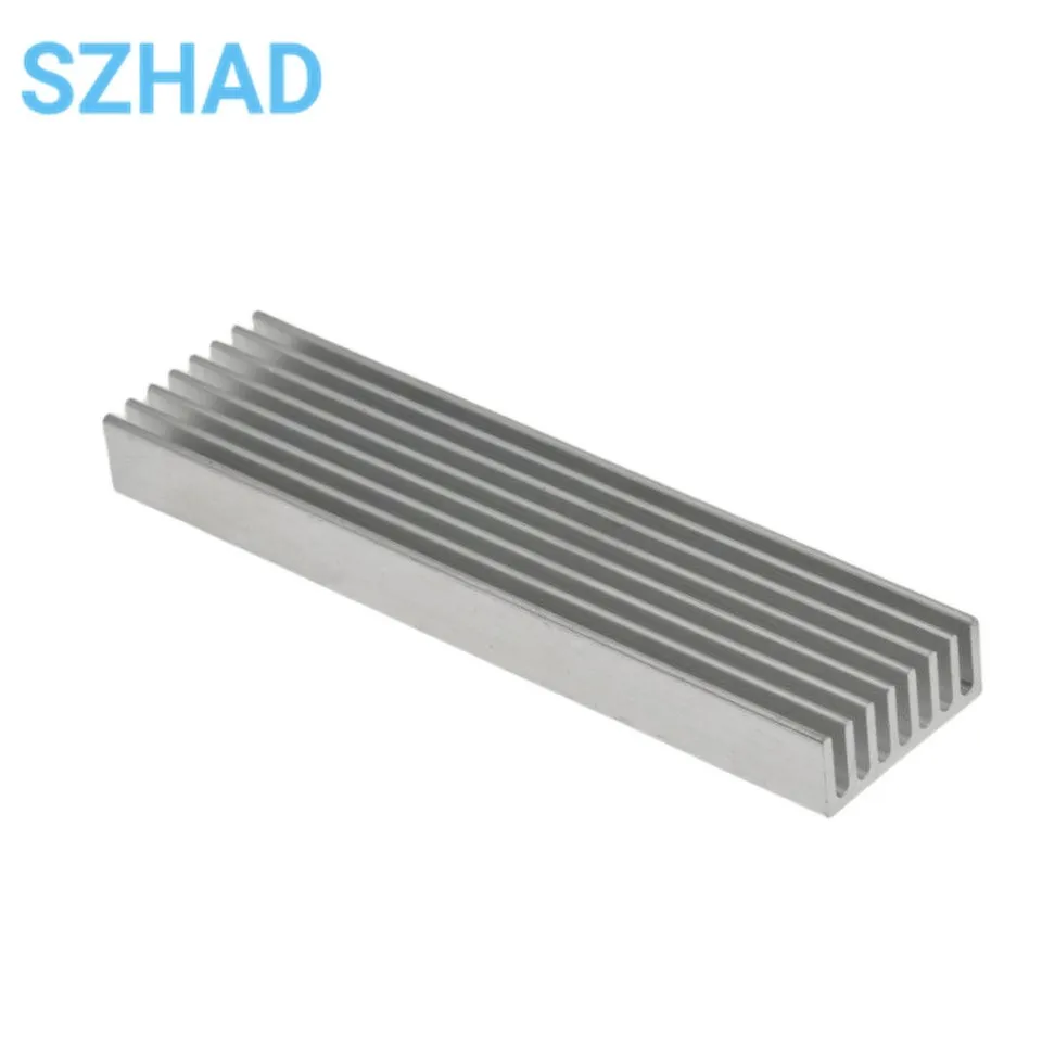 Heatsink Radiator Cooler Radiator 100×25×10MM High Quality Aluminum Heat Sink Fins Fast Thermal Conductivity Thermal Bar 