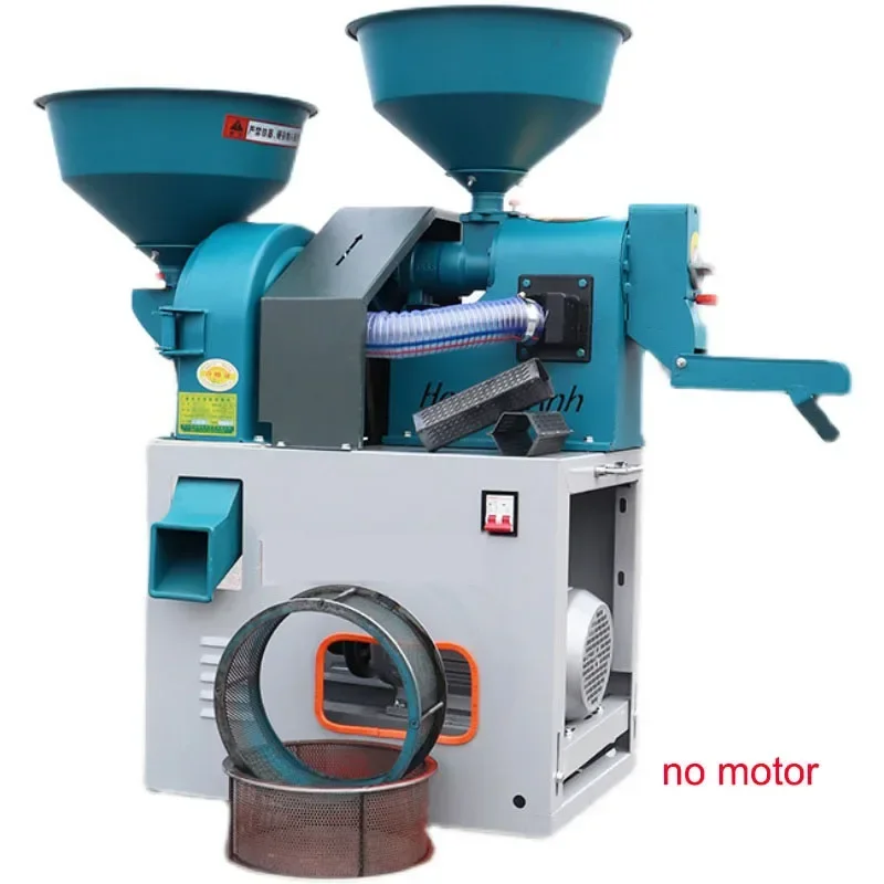 New Stone Removal Fine Bran Rice Milling Machine Thickness Adjustable New Grain Peeling Machine Electric All-in-one Crushing Mac