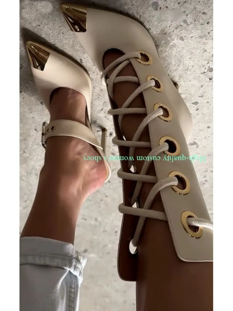 

Pointed Gold Burgundy Color-Blocked Version Spring And Autumn Style Women's High Heels Velvet Fabric Luxury Women's Shoes