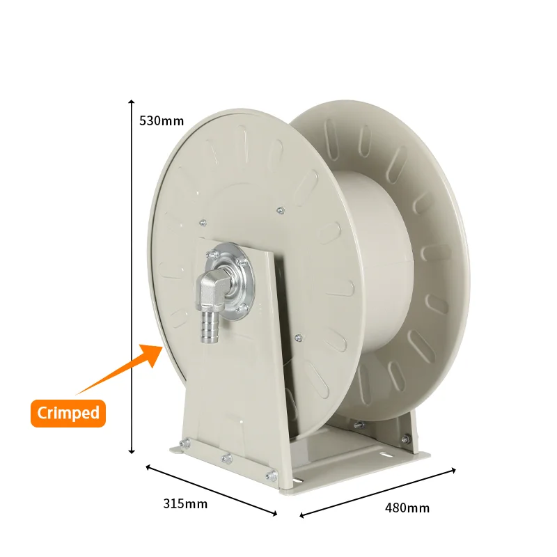Hydraulic Automatic Heavy   Carbon Steel 1 Inch 10M/15M/20M/25M Flange Unguided Empty Fuel Hose Reel Not Included