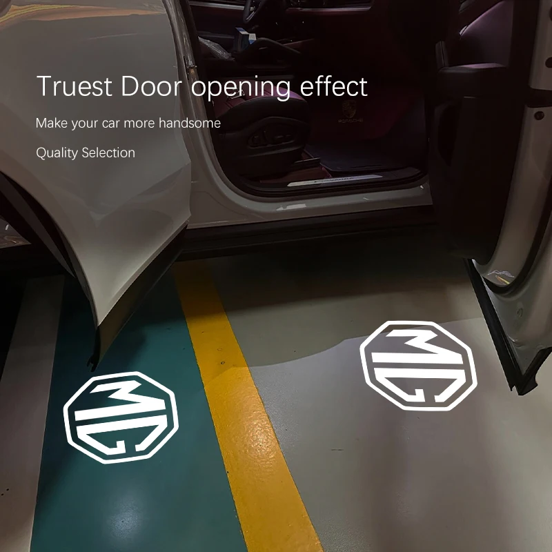 2 قطعة MG HD باب السيارة ترحيب ضوء جهاز عرض (بروجكتور) ل MG 4 5 6 7 Cyberster ES5 ONE MG5 العقرب ZS HS MARVEL-R هيكتور MG3 EZS #3