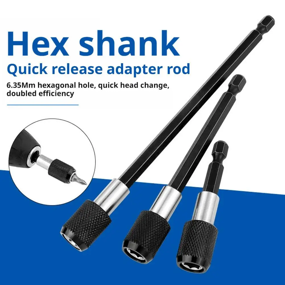 Quick Release Self-locking Extension Rod Electric Drill Driver Quick Transfer Rod Screwdriver Extension Rod Tool ﻿