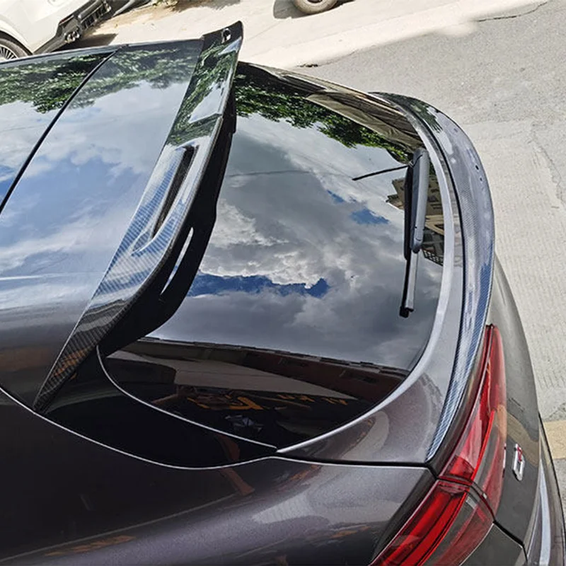For Alfa Remeo Giulia Stelvio 2017 18 19 20 Real Carbon Fiber Material Rear Roof Middle Trunk Lid Car Spoiler Wing Accessories