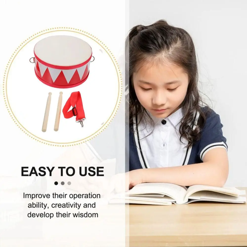 Dwustronne instrumenty perkusyjne typu hand drum, zabawki Montessori, instrumenty muzyczne, zabawki edukacyjne, wielofunkcyjne.
