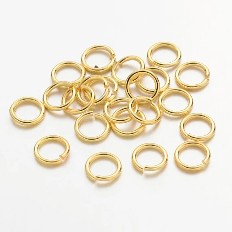 

500g 4 5 6 7 8mm Brass Open Jump Rings Split Rings Connector Link Unsoldered Golden Color for DIY Bracelet Jewelry Making