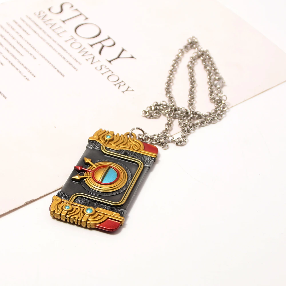 Top Games Zeldas Necklace Tears of the Kingdom Metal Badge Pendant Cosplay Purya Necklace Unisex Fashion Jewelry Accessory Gift