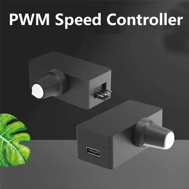 ABIK-PWM Speed Controller 4Pin PWM Fan Governor USB TYPE-C Power Supply DIY Watercooling Cooler Durable Easy To Use
