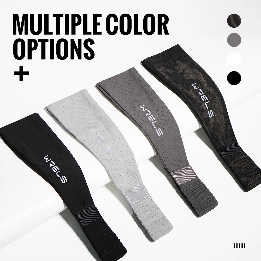 WRELS Men Women Anti-Slip Sports Headband Sweatband Quick Dry Breathable Absorbent Elastic Cycling Gym Fitness Running Hairband