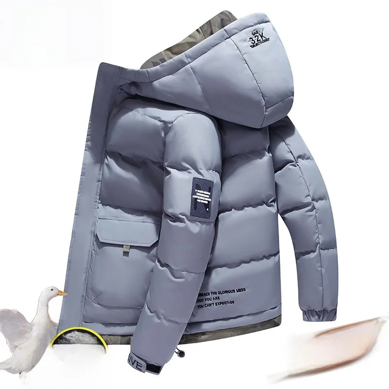 

Модное мужское пуховое хлопковое пальто Jaet, новинка 2025, пальто Sle Bread Sle, длинное теплое пальто с капюшоном из полиэстера и волокна