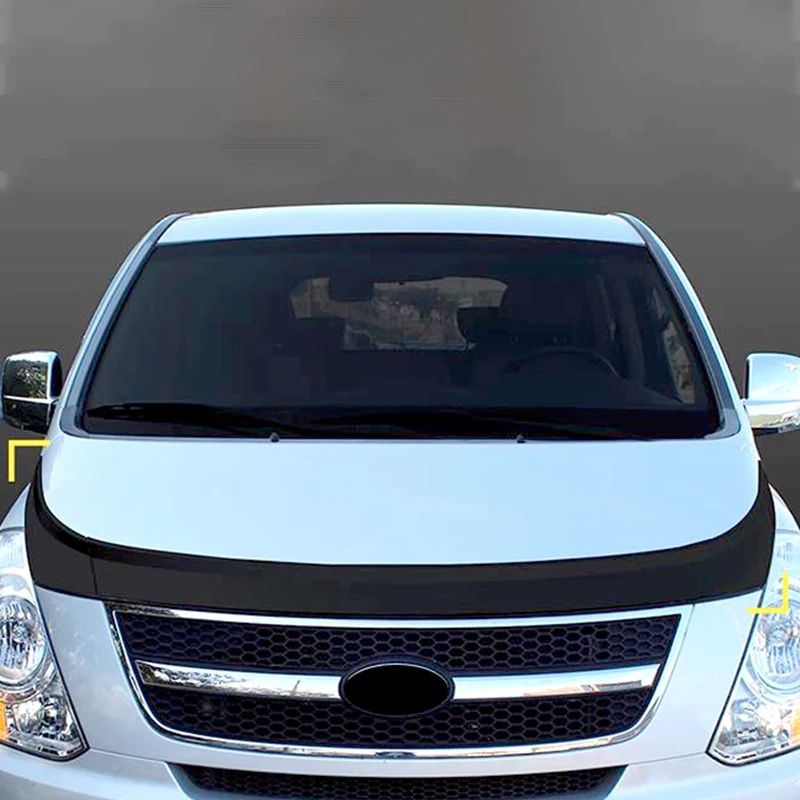 For Hyundai H1 Grand Starex Car Body Styling Front Hood Cover Spoiler High Quality Black ABS Plastic Wing Accessories 2007+ 2022