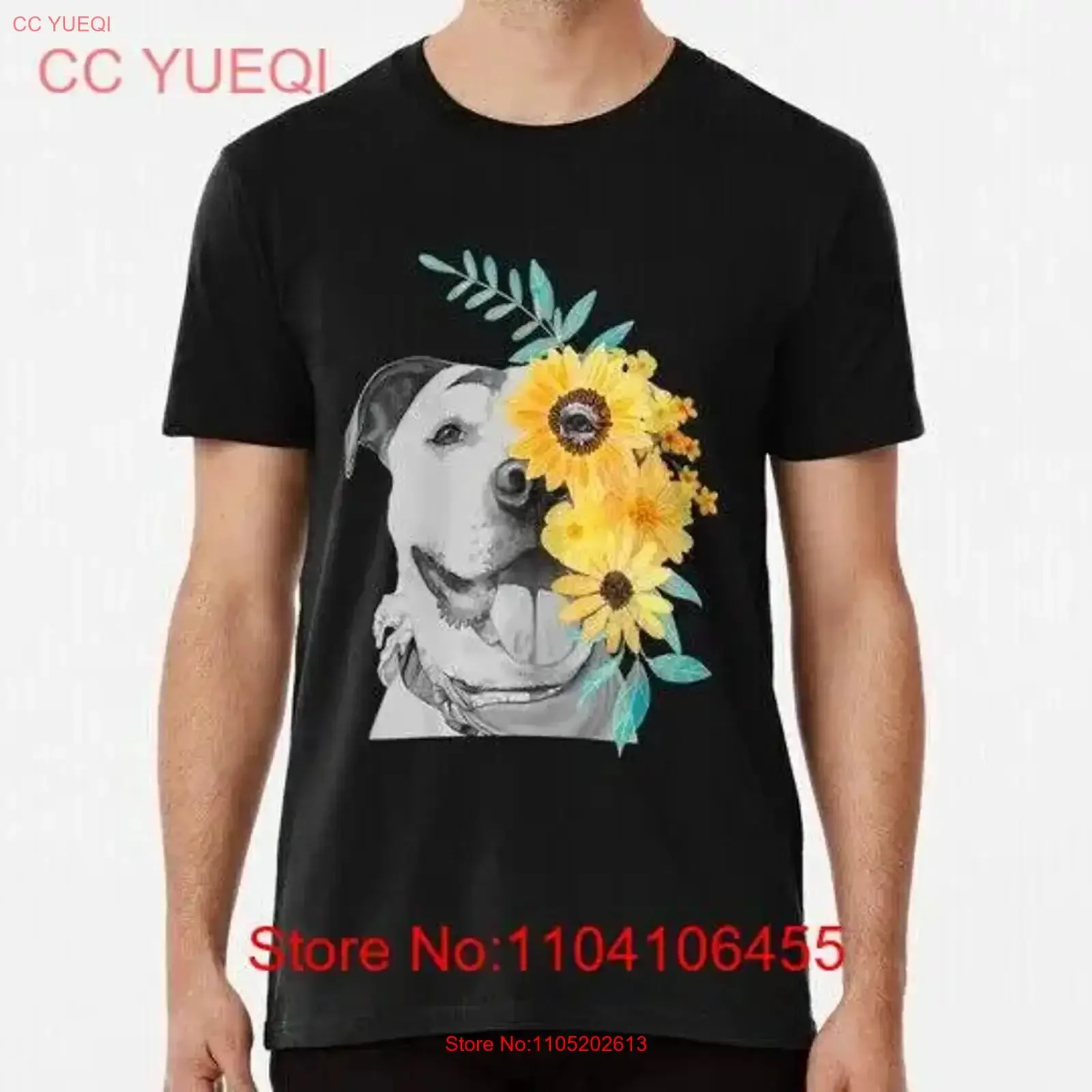 

Womens Pit Bull Mom Face Flower Mothers Day S to 5XL Made in USA T Shirt vintage Washed Stylish Stretched graphic homme Soft