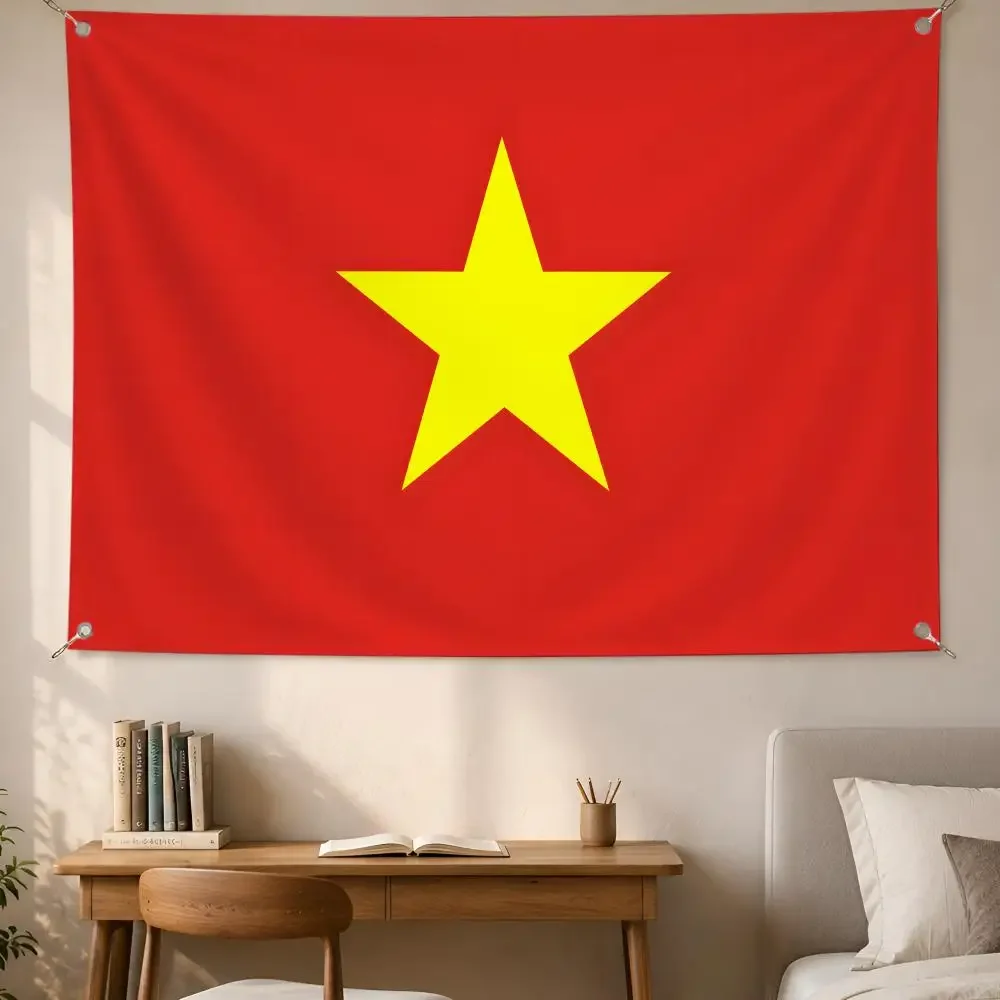 Travel Flag V-Vietnam Flags Fan support, home, dormitory, wall decoration, outdoor camping, party banners, gifts