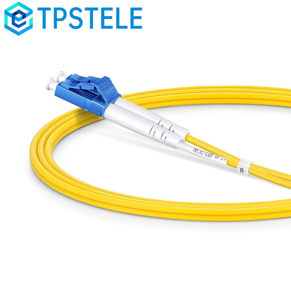 10 قطع كابل تصحيح الألياف، 1/2/3/5 م، 2 ألياف مزدوجة، LC/UPC إلى LC/UPC، وضع واحد OS2، أصفر عازل ضيق LSZH
