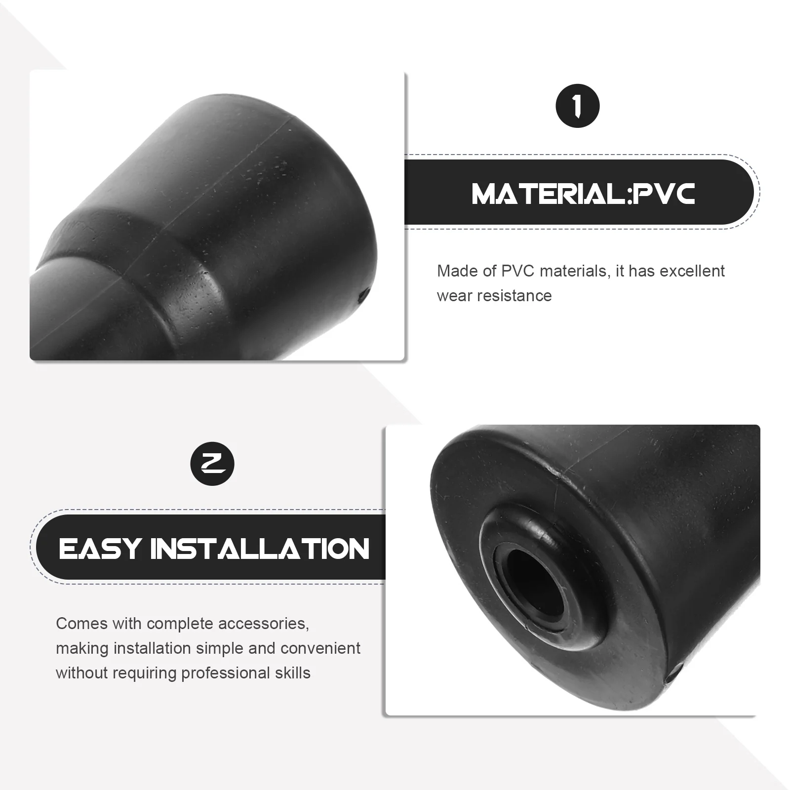 

Plastic Bow Roller Shaft Roller Boat Trailer Replacement Durable PVC Material Easy Installation Stable Transportation Wide Range