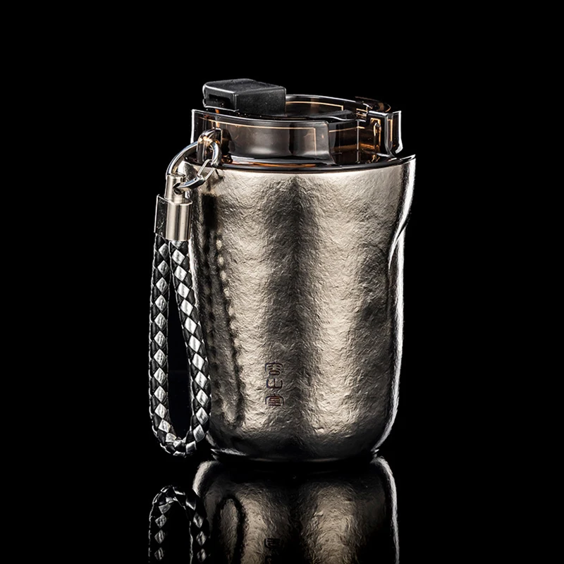 

Titanium Coffee Mug Portable Mini 280ML 9OZ Thermos Cup Thermal Double Wall Tumbler Insulated Titan Bottle Vacuum Flasks termo