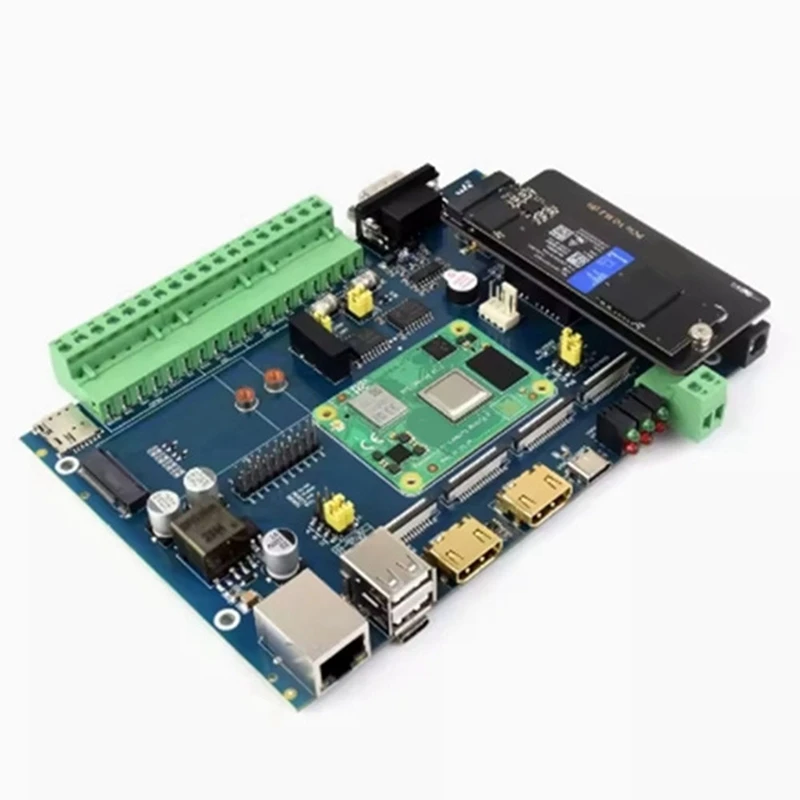 For Raspberry Pi CM4 Pcie To M.2 Nvme SSD HAT Expansion Board Black Motherboard For Raspberry Pi Compute Module 4 Series