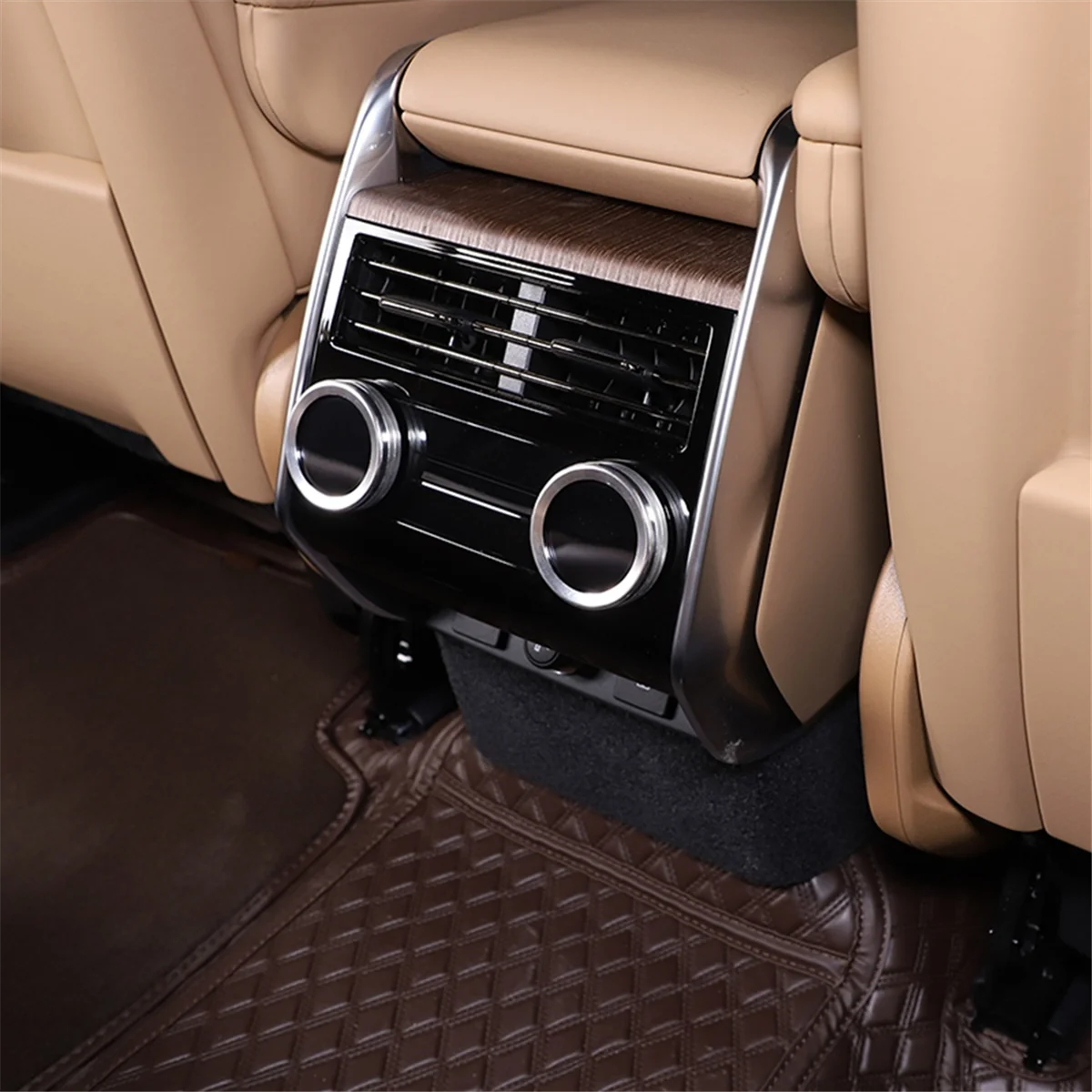 لاند روفر رينج روفر سبورت فوغ L460 2023 سيارة الخلفية تكييف الهواء حجم المقبض التبديل غطاء أزرار حلقة الكسوة الياسمين