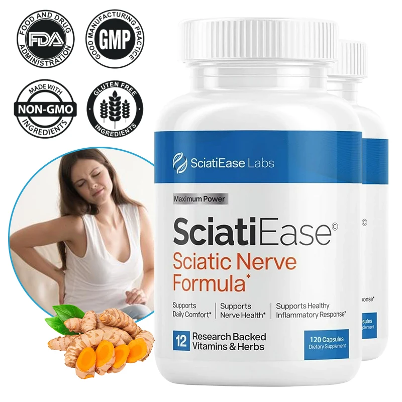 

Sciatic Formula - Helps Support Daily Nervous System, Knee, Bone, Nerve Health, Balances Inflammation, Improves Joint Mobility