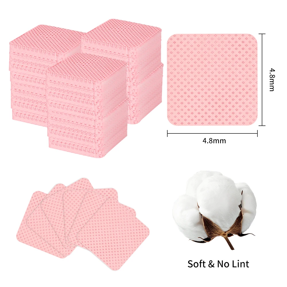 1080 個ネイルクリーニングワイプマニキュア用品不織布ネイルパッド爪ポリッシュリムーバーパッド糸くずの出ないネイルワイプ