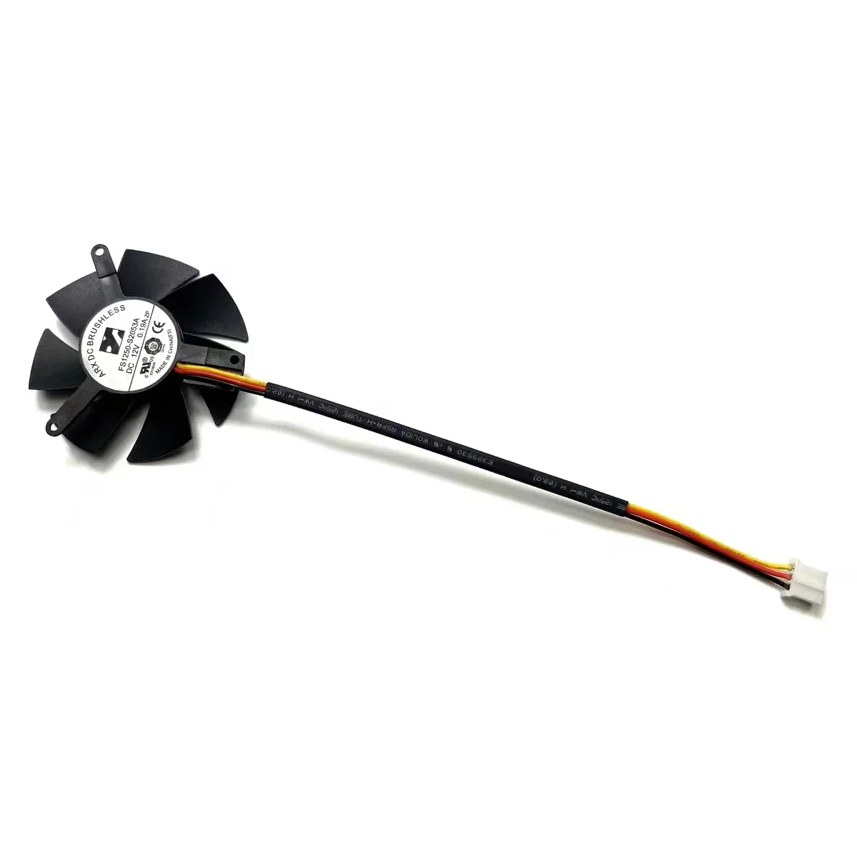 47MM FS1250-S2053A DC 12V 0.19A 3 Pin GTX 1050TI GPU Cooler Fan For Gigabyte GTX 1050Ti OC Low Profile 4G Graphics Card Fan