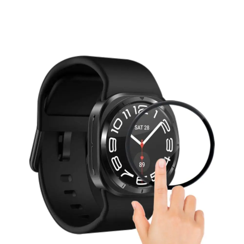 2Pcs 3D Curved Edge Protective Films Full Cover 40/44/47MM Screen Protector Accessories for Samsung Galaxy Watch 7/7 Ultra