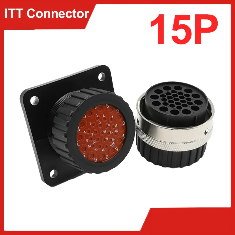 

Itt Aviation Connector 15Pin Auto Waterproof Wiring Plug Terminal 192900-0581 192900-0582