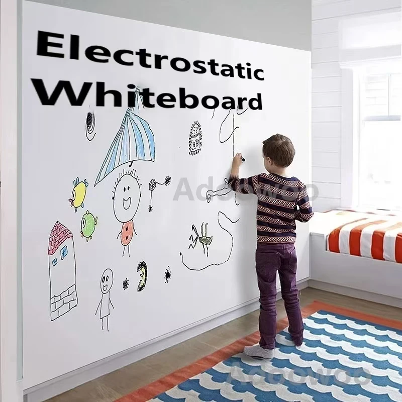 DIY Roll Paper Graffiti Scroll Whiteboard Wall Sticker Painting Drawing Early Educational Toys No Damage to Wall Easy to Clean